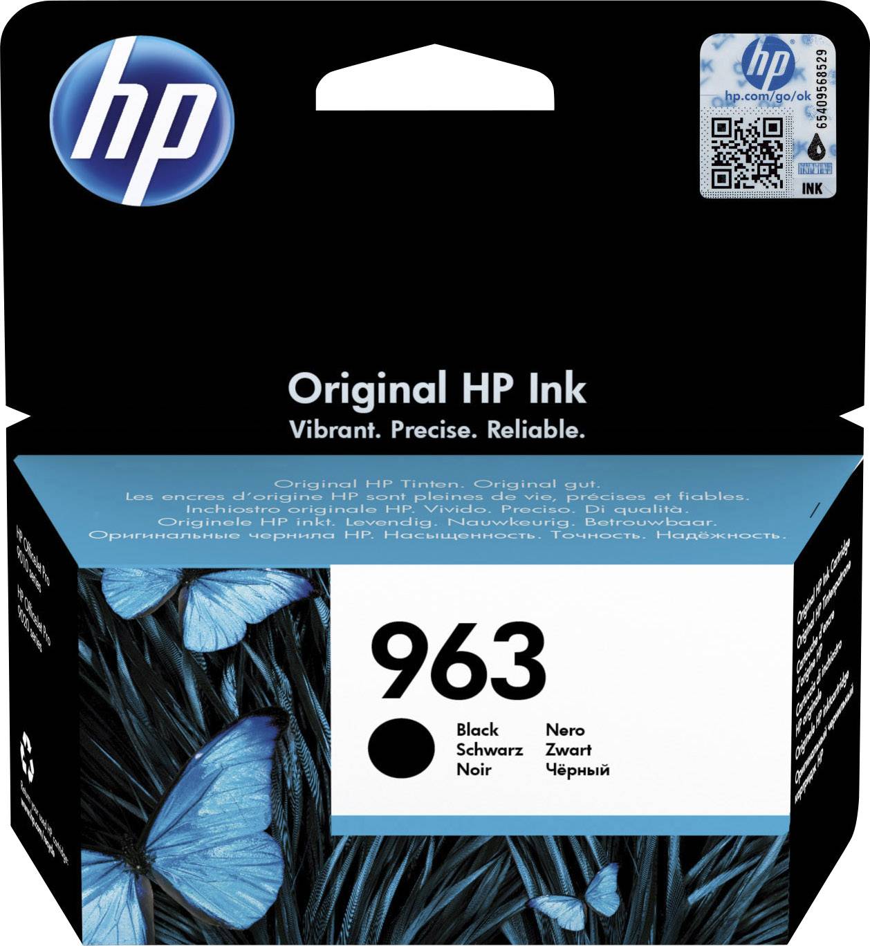 HP 963 Bläck Original Svart 3JA26AE Bläck