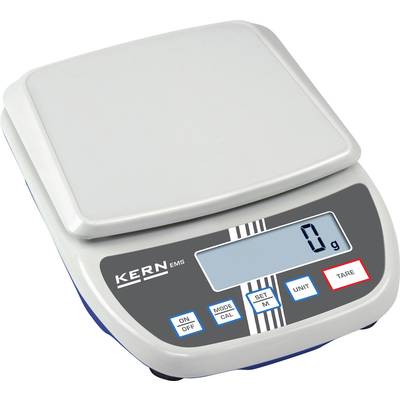 Elektronisk kökvåg med digitalt display visar '0 g'. Kontroller: 'PÅ/AV', 'LÄGE KAL', 'ENHET', 'TARA'.