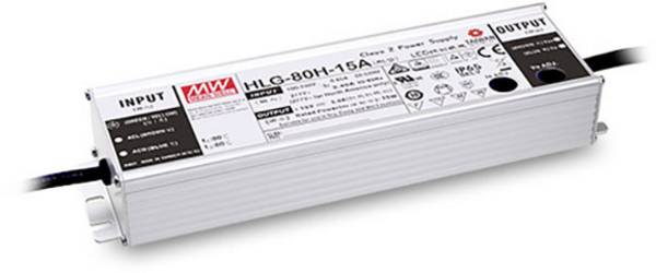 MEAN WELL HLG-80H-12AB LED driver  Konstantspänning 60 W 3 - 5 A 10.8 - 13.5 V/DC dimbar, 3-i-1 Dimmerfunktion, justerbar, PFC-krets, Outdoor, Överbelastningsskydd, Överspänning, Montering på brandfarliga ytor, möbelregistrering 1 st
