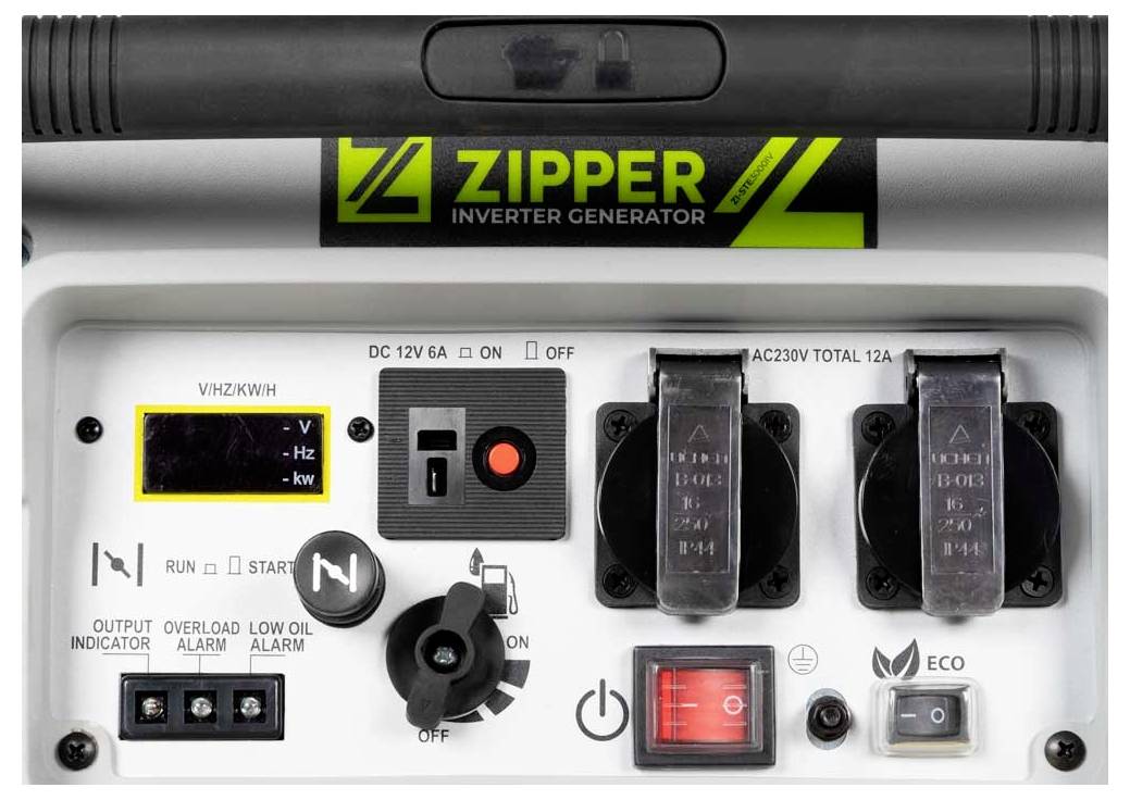 Zipper ZI-STE3000IV 4-takt Inverter-generator 4.3 kW 230 V 38 kg 2800 W-2
