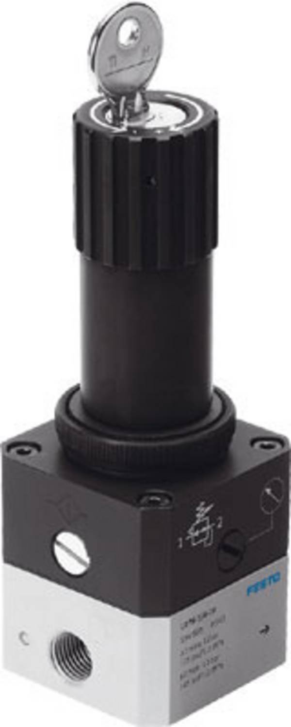 FESTO 194691 Precisions-tryckreglerventil LRPS-1/4-2,5 G 1/4, G 1/5  Kapslingsmaterial Aluminium Tätningsmaterial NBR 1 st