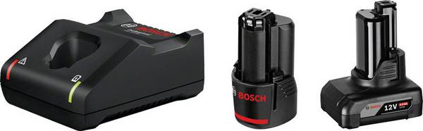 Bosch Professional 1600A01NC9 GAL 12V-40 + 1x GBA 12V 2.0Ah + 1x GBA 12V 4.0Ah Verktygsbatteri och laddare  12 V 2 Ah, 6 Ah Li-Ion