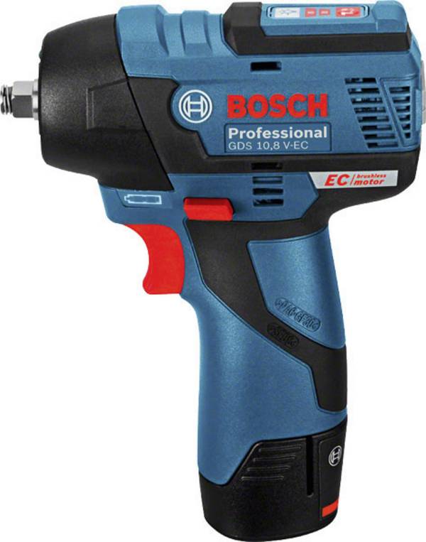 Bosch Professional GDS 12V-115 06019E0102 Mutterdragare batteri 115 Nm  12 V Antal batterier som ingår 0 2.5 Ah Li-Ion borstfri