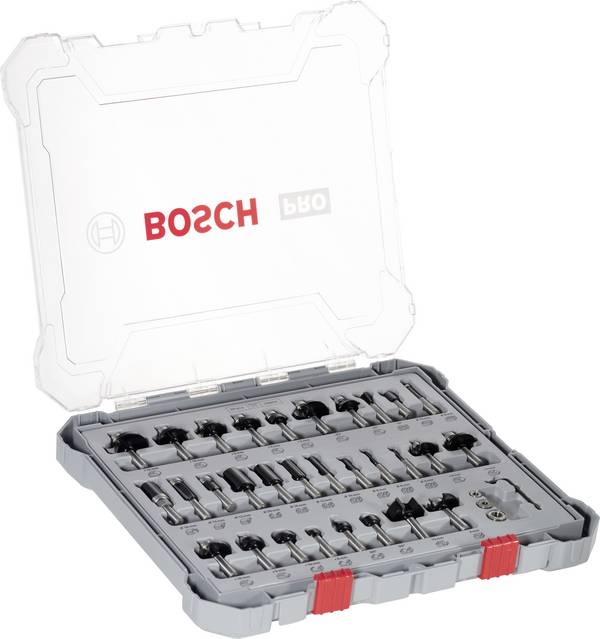 Bosch Professional 2607017475 Fräs-set, 8-mm-skaft, 30-delars     N/A