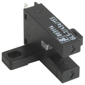 En svart elektronisk switch med PIN-anslutningar, märkt med '803114 GLS-7A/315S'. Används i elektriska enheter.
