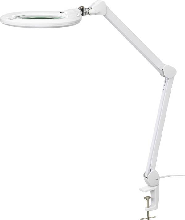 TOOLCRAFT TO-7427319 Led-lupplampa med klämma 1160 lm 178 mm (7") Förstoringsfaktor=1.75 x 17.8 cm 2021 Energieffektivitetsklass F (A - G)