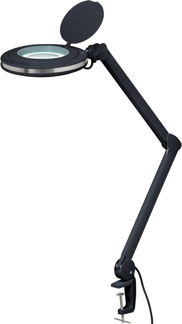 TOOLCRAFT TO-7173474 Led-lupplampa 8W med klämfäste Förstoringsfaktor=1.75 x 12.7 cm 2021 Energieffektivitetsklass F (A - G)