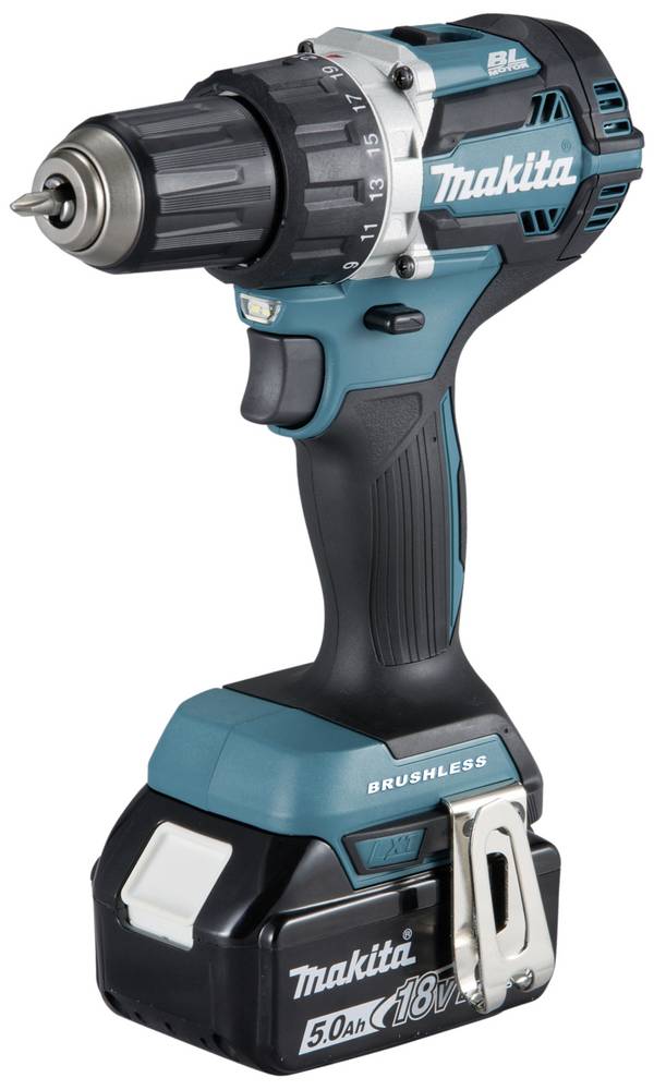 Makita Akku-Bohrschrauber 18 V 5,0 Ah Li-Ion DDF484RTJ im MAKPAC DDF484RTJ Borrskruvdragare batteri  18 V 5 Ah Li-Ion inkl. 2x batterier, inkl. väska