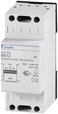 Doepke 09980033 Klock-transformator 4 V, 8 V, 12 V 2 A