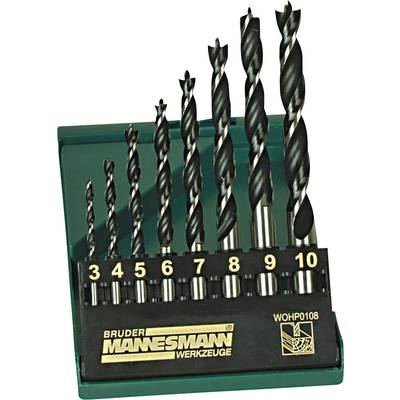 Brüder Mannesmann M54308 Trä-spiralborr-set 8 delar 1 st