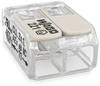 WAGO 221-482 221-482 Kopplingsklämma Flexibel: 0.20-4 mm² Styvhet: 0.20-4 mm² Antal poler: 2 1 st Transparent, Vit