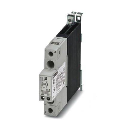 En grå, rektangulär elektrisk komponentskyddsbrytare med märkningar och CE-märkning, monterbar på en skena.