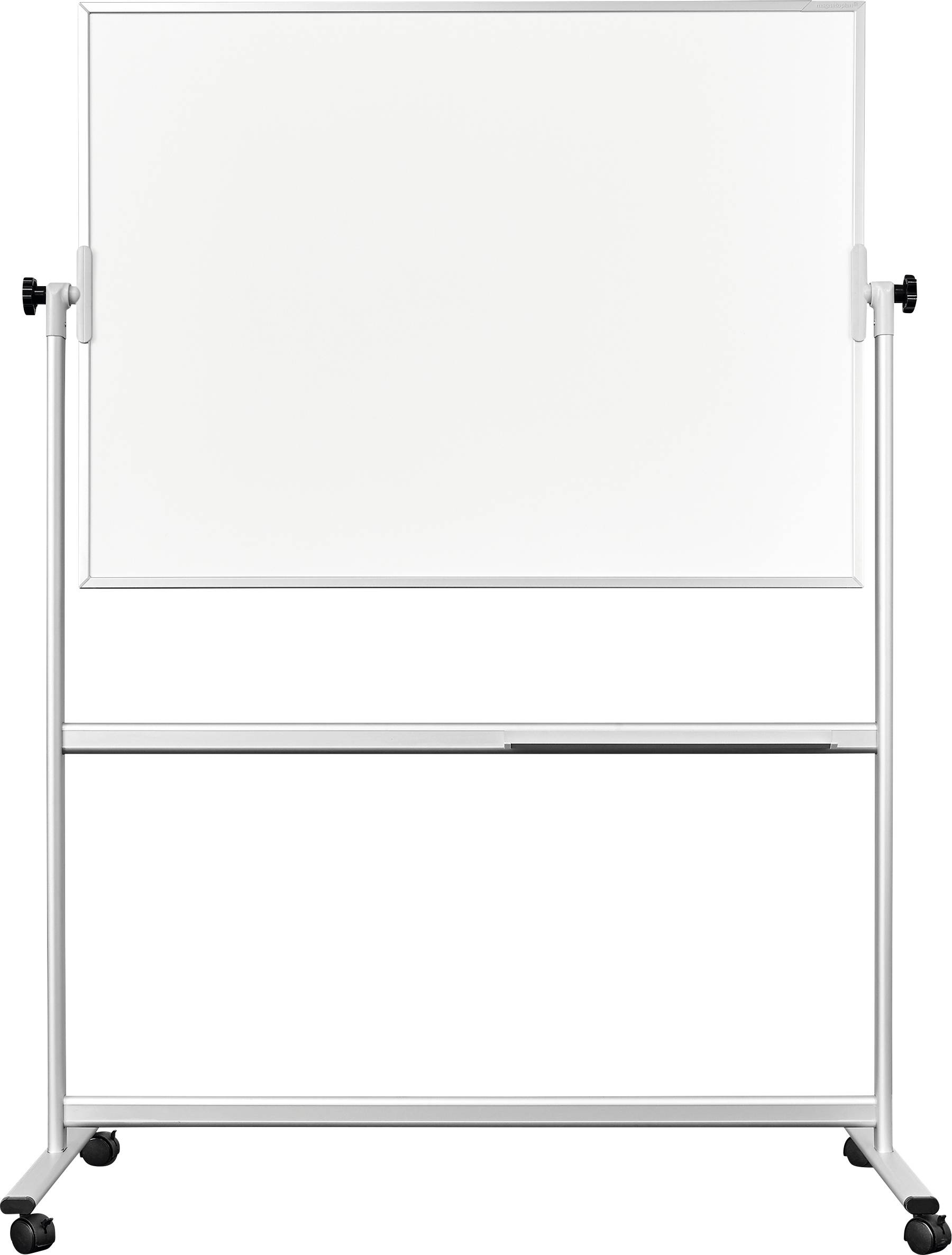 magnetoplan Whiteboard CC Mobil (B x H) 2000 mm x 1000 mm Vit emaljerad Båda sidor kan användas, inkl. pennhylla