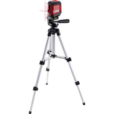 TOOLCRAFT CL8 Korslinjelaser inkl. stativ, självnivellerande Räckvidd (max.): 8 m