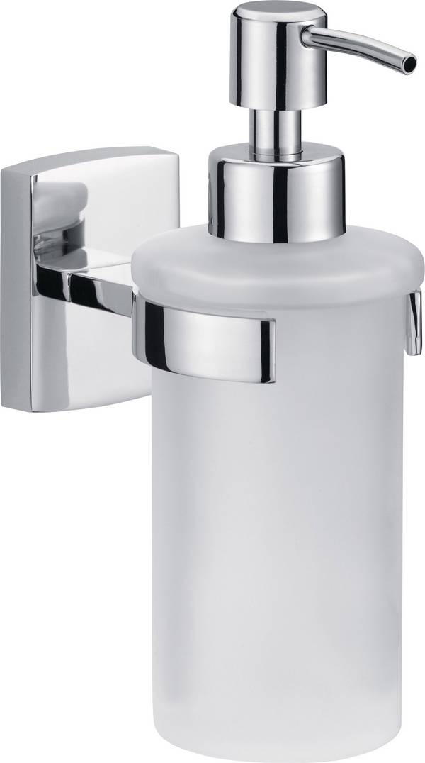 <br>  tesa<br>  klaam<br>  40267-00000-00<br>  Tvåldispenser<br>  200 ml<br>  Krom (glänsande), Vit (satinerad)<br>