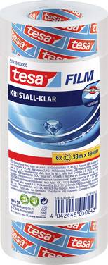 tesa  57418-00000-02 Självhäftande film kristallklar Transparent (L x B) 33 m x 19 mm 6 st