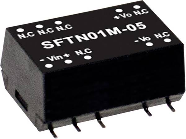 MEAN WELL SFTN01M-15 DC/DC-omvandlar-modul 67 mA 1 W Antal utgångar: 1 x Innehåll 1 st