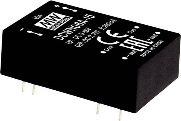 MEAN WELL DCWN06C-05 DC/DC-omvandlar-modul 500 mA 6 W Antal utgångar: 2 x Innehåll 1 st