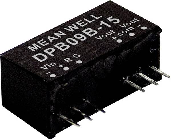 MEAN WELL DPB09A-05 DC/DC-omvandlar-modul 800 mA 9 W Antal utgångar: 2 x Innehåll 1 st