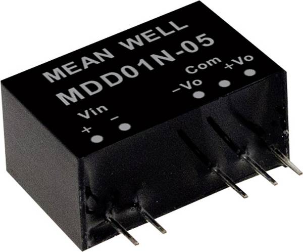 MEAN WELL MDD01N-15 DC/DC-omvandlar-modul 34 mA 1 W Antal utgångar: 2 x Innehåll 1 st