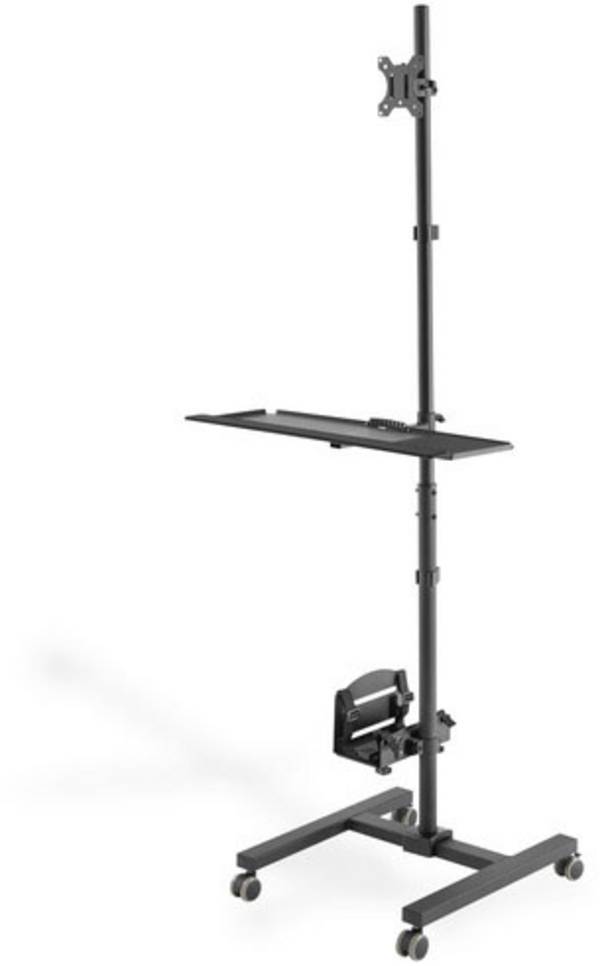 <br>  Digitus<br>  DA-90374<br>  <br>  PC-/Monitorvagn<br>  1 Skärm(ar)<br>  43,2 cm (17") - 81,3 cm (32")<br>  Svart<br>  Justerbar i höjd, Tangentbordsbricka, Tiltbar, Roterbar, Svängbar, Utdragbar<br>