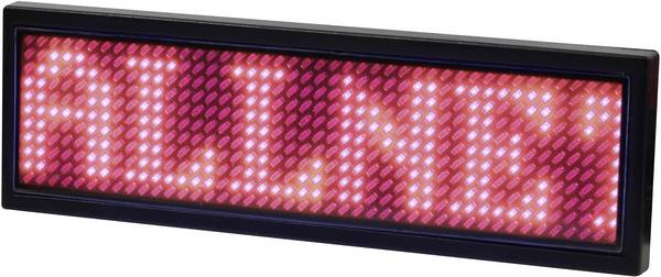 Allnet ALLNET - Namensschild elektronisch programmierbar Seriell - Farbe rot LED-namnskylt