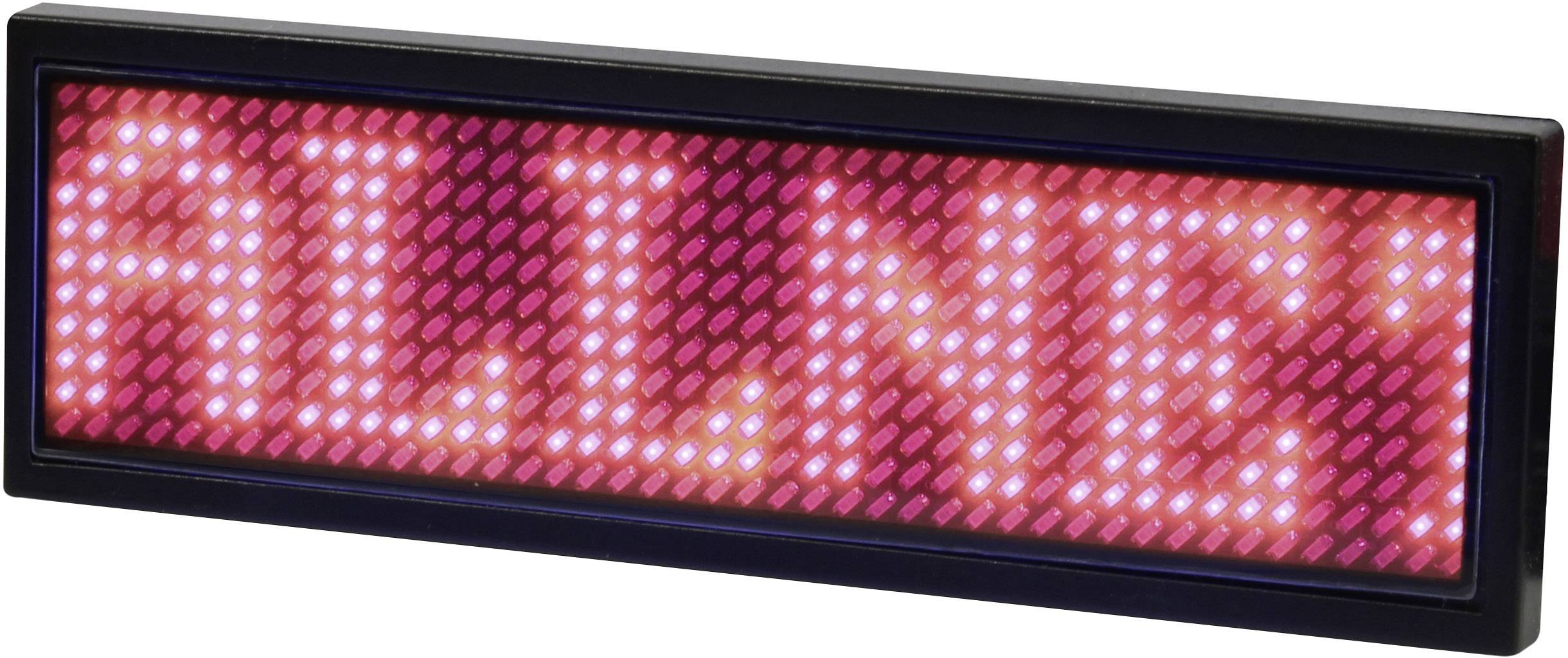 LED-display visar ordet 'ALIVE' i glödande rött mot en svart bakgrund.
