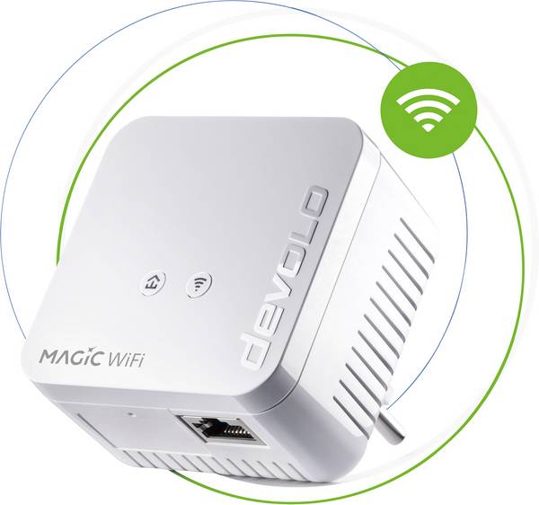 Devolo Magic 1 WiFi mini Powerline WLAN förlängningsadapter 8559 EU Powerline, WLAN 1200 MBit/s