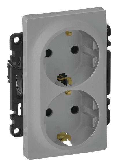 Legrand Kontaktskydd Valena Life Allure Aluminium 753313 1 st