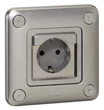 Legrand   Kontaktskydd Soliroc Krom 077836 1 st