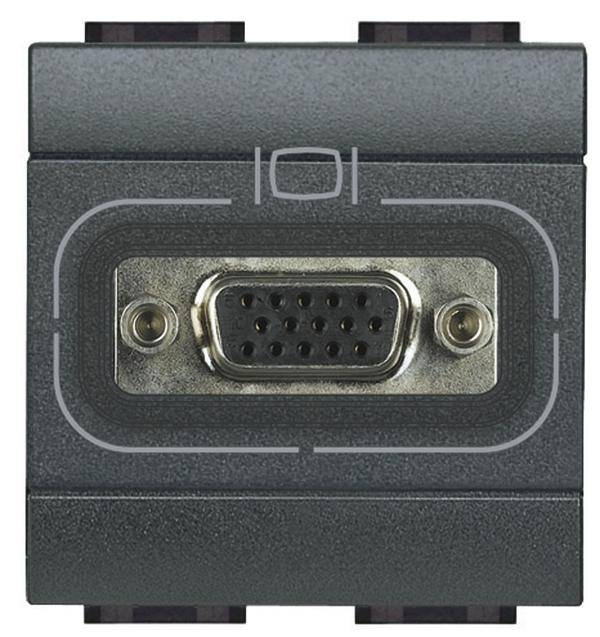 Legrand VGA-kontakt Living & Light Grå L4282 1 st