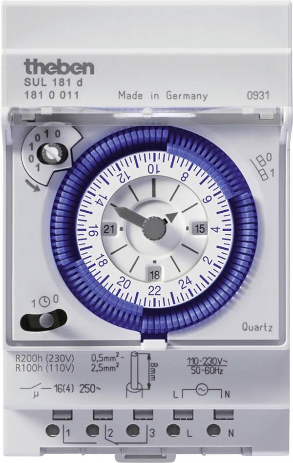 Theben SUL 181 d 24V Digitalt kopplingsur  12 V