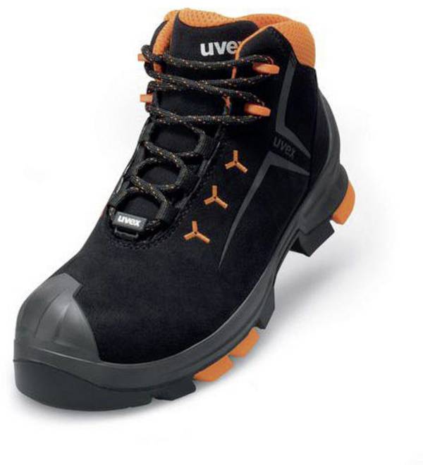 uvex 2 6509243 ESD Säkerhetsstövlar S3 Skostorlek (EU): 43 Svart, Orange 1 par