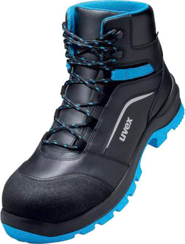 uvex 2 xenova® 9556246 ESD Säkerhetsstövlar S3 Skostorlek (EU): 46 Svart, Blå 1 par