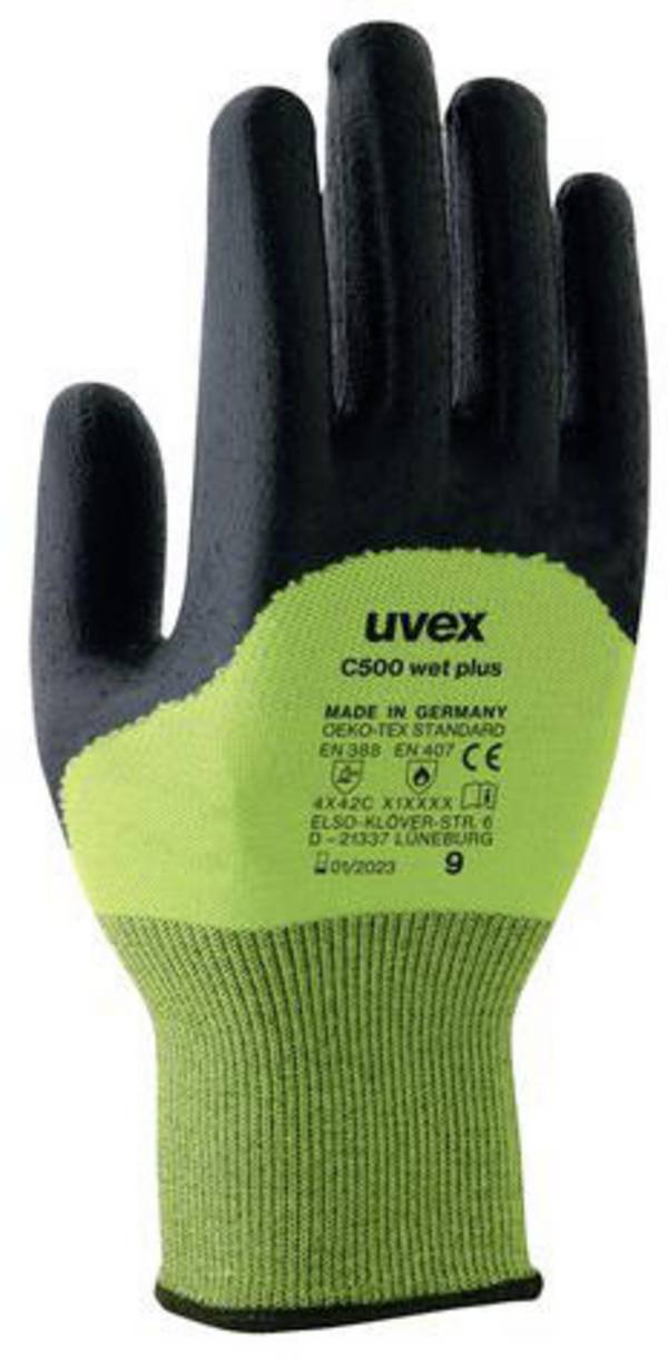 uvex C500 wet plus 6049608  Skärskyddshandskar Storlek (handskar): 8 EN 388    1 par
