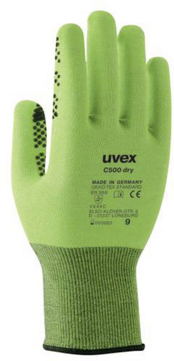 uvex C500 dry 6049909  Skärskyddshandskar Storlek (handskar): 9 EN 388    1 par