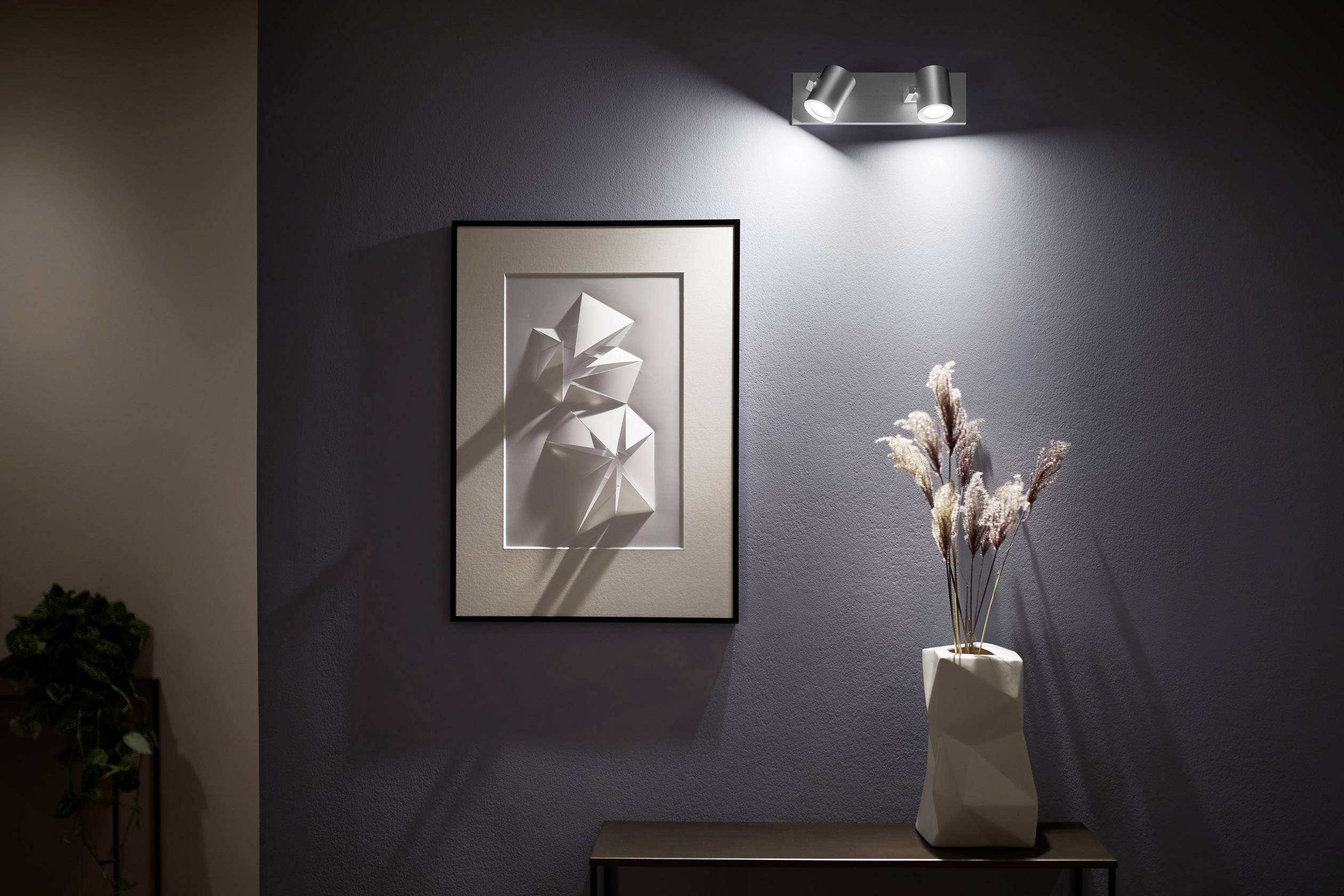 Philips Lighting Hue Takspotlight Argenta GU10 14 W N/A Conrad.se