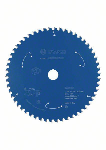 Bosch Accessories Bosch Power Tools 2608644540 Cirkelsågblad 184 x 20 mm Antal tänder (per tum): 54 1 st