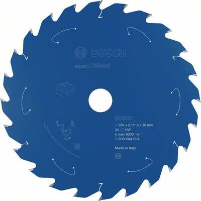 Bosch Accessories Bosch Power Tools 2608644524 Cirkelsågblad 254 x 30 mm Antal tänder (per tum): 24 1 st