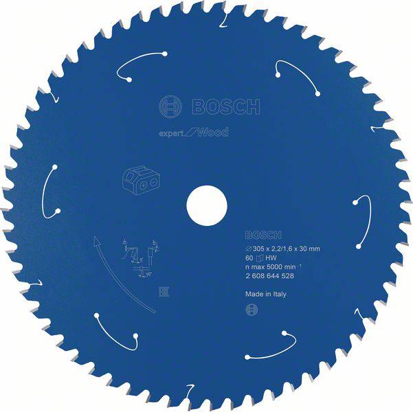 Bosch Accessories Bosch Power Tools 2608644528 Cirkelsågblad 305 x 30 mm Antal tänder (per tum): 60 1 st