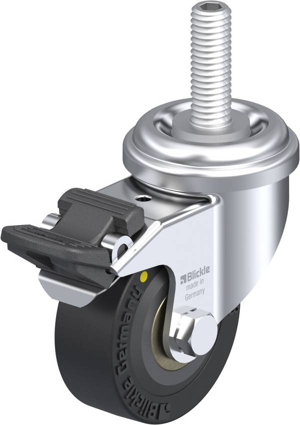 Blickle 613232 LRA-VPA 50K-FI-EL-GS10 Länkhjul med fixering Hjuldiameter: 50 mm Bärförmåga (max. ): 30 kg 1 st