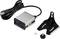 Silverfärgad USB-skanner med svart kabel, avtagbar hållare och fästskruv, lämplig för identifiering av streckkoder.