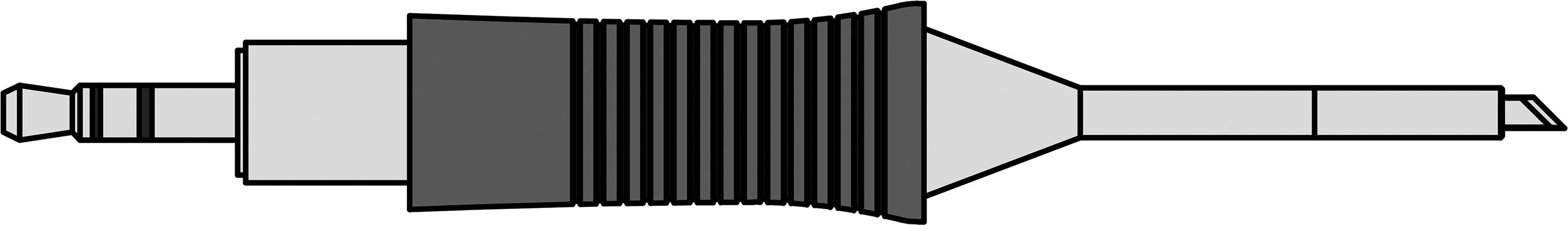 En teknisk ritning visar en insprutningsventil-adapter med olika segment. Lämplig för bränslesystem.