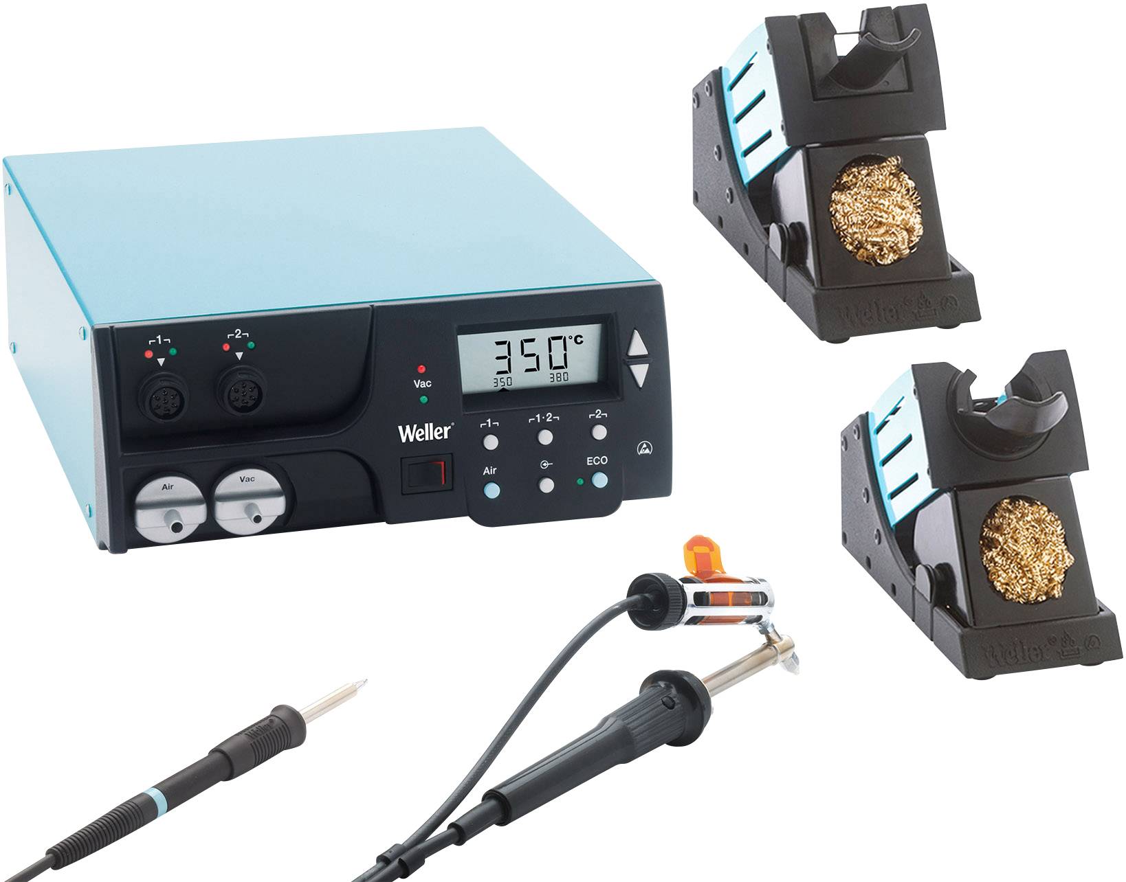 Vakuumstation digital 360 W, 400 W Weller WR3000M 50 - 550 °C inkl ...