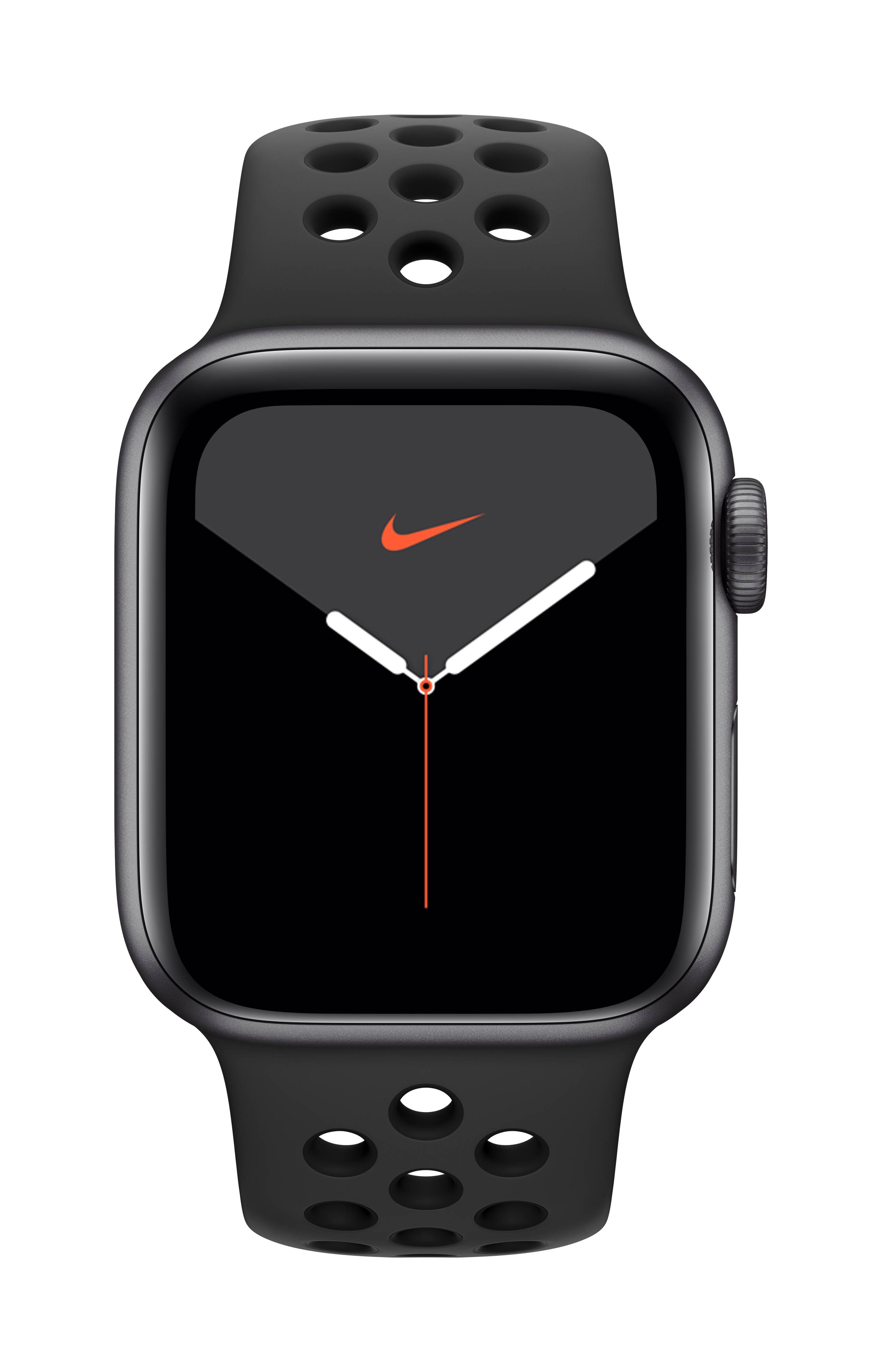 Apple Watch Nike+ Series 5 40 mm Aluminum Rymdgrå Sport Svart | Conrad.se