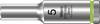 Wera 05004501001 05004501001 Yttre sexkantprofil Hylsnyckelinsats 5 mm 1/4" 5 mm 1 st 1/4"