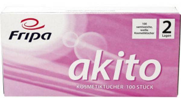 fripa 6011107 akito Sminkborttagningsservetter 2 ark Antal: 100 st