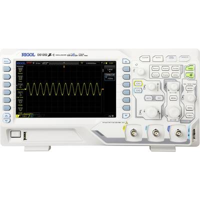 Rigol DS1202Z-E Digitalt oscilloskop 200 MHz 2 kanaler 1 GSa/s 24 Mpts 8 Bit 1 st