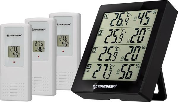 Bresser Optik Quadro Termo-/Hygrometer Svart 7000020CM3000