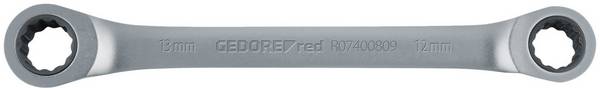 Gedore RED R07400810 3300892 Dubbel spärrnyckel    8 - 10 mm  DIN 3113, DIN ISO 3318